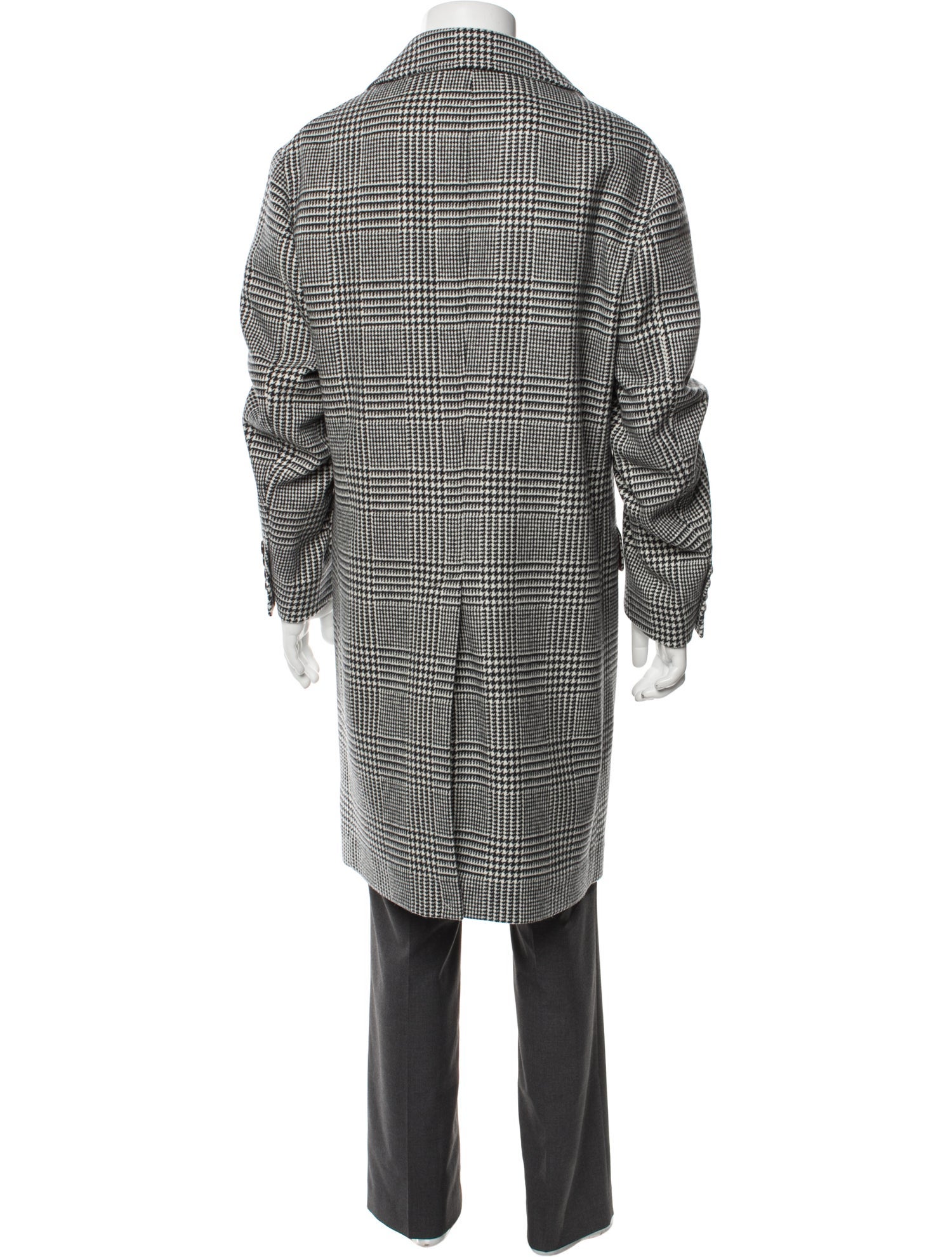 Brunello Cucinelli Houndstooth Print Trench Coat